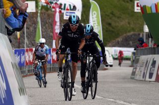 Geraint Thomas and Mikel Landa (Sky)