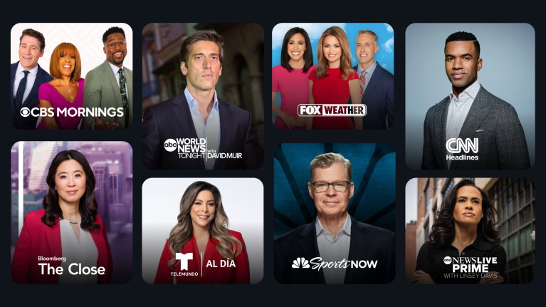 Tile of news videos on the Prime Video user interface