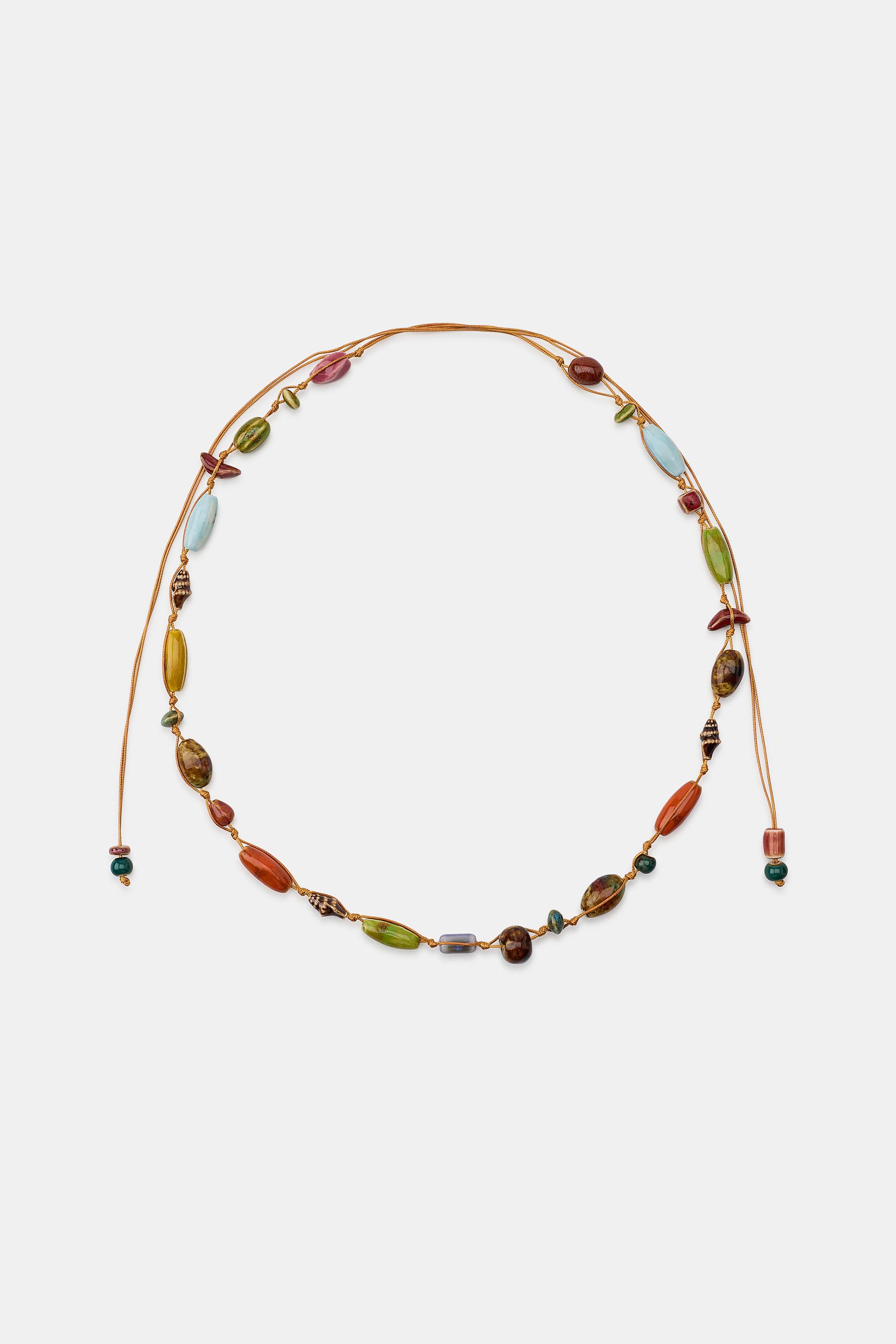 Ceramic Piece Cord Belt