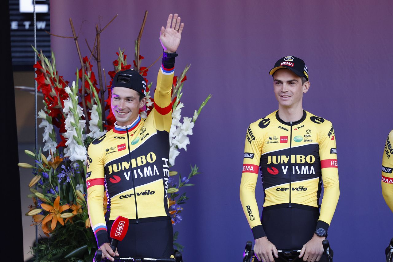 Vuelta Espana 2022 - 77th edition - Teams presentation - Utrecht - 18/08/2022 - Primoz Roglic (SLO - Team Jumbo - Visma) - photo Rafa Gomez/SprintCyclingAgency&Acirc;&copy;2022