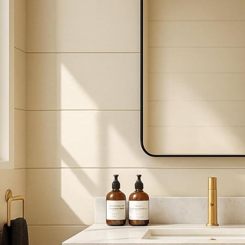 tongue and groove wall paneling in bathroom