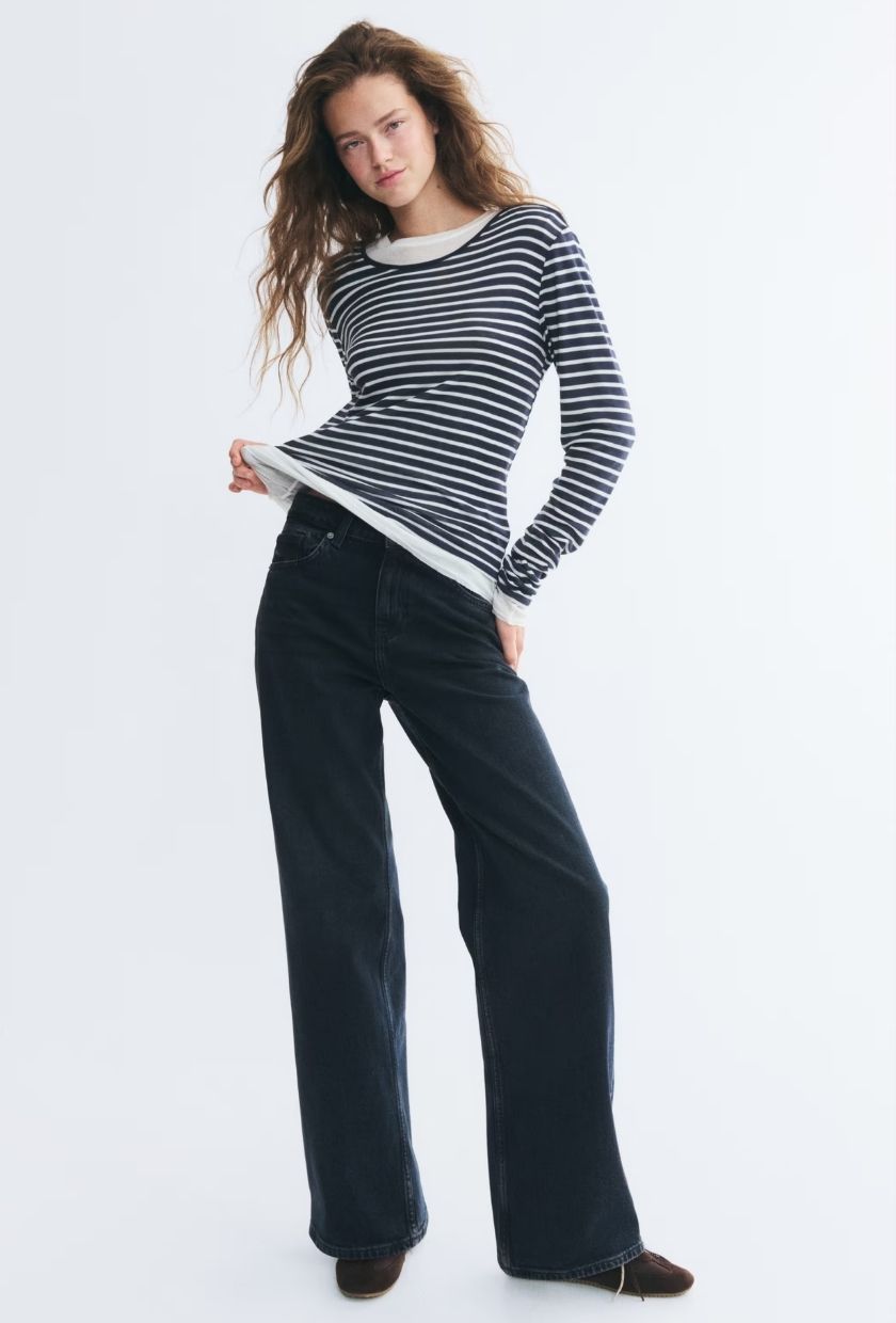H&amp;amp;M, Straight High Waist&amp;nbsp;jeans