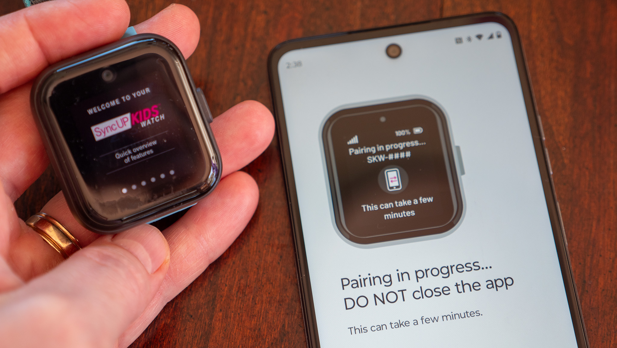Syncing the T-Mobile SyncUP Kids Watch with the app