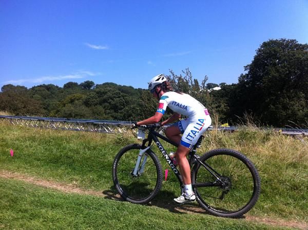 Eva Lechner (Italy) didn't have a good day.