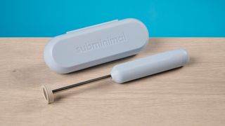 the subminimal nanofoamer go in sky blue photographed against the blue tom's guide background
