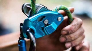 how to belay: assisted braking device