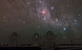 Night Sky Over Paranal Observatory