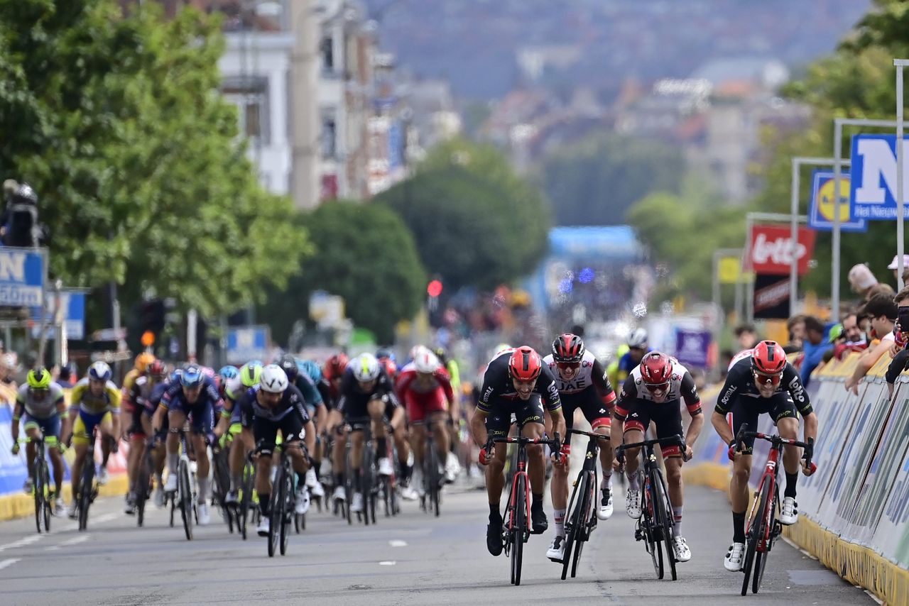 Brussels Cycling Classic 2021 101st Edition BrusselsBrussels2053 km 28082021 Aime De Gendt BEL Intermarche Wanty Gobert Materiaux Tosh Van Der Sande BEL Lotto Soudal photo Peter De VoechtPNBettiniPhoto2021