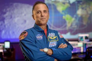 Joe Acaba, NASA's new chief of the astronaut office, poses for a portrait in the Mission Control Center at Johnson Space Center in Houston in September 2020.
