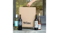 Winc Wine Subscription box and bottles, one of w&h's best Christmas food gifts