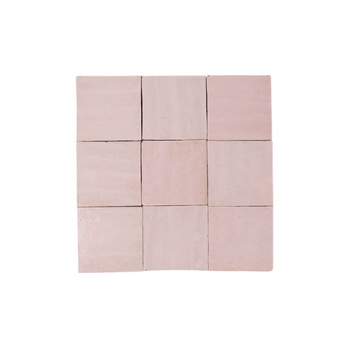Moroccan Blush Pink Zellige Tile - Otto Tiles &amp;amp; Design