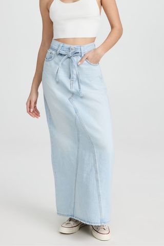 Levi's Iconic Long Skirt with Belt 