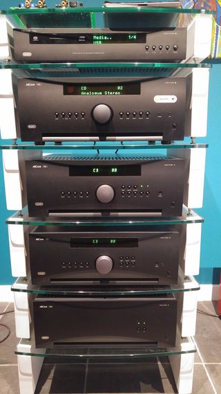 A choice of Arcam FMJ amplification in the hi-fi room
