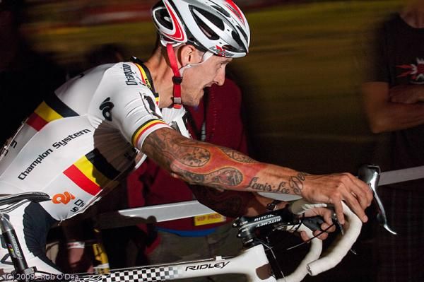 An international field, such as Belgium's Ben Berden, marked a growing respect for American cyclo-cross racing.