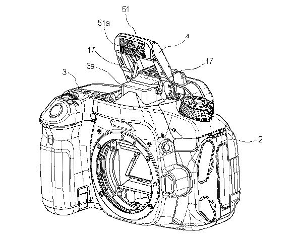 Canon patents pop-up LED for on-camera continuous lighting