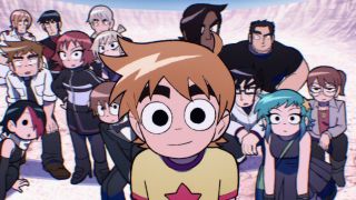 Group shot of Scott Pilgrim Takes Off characters