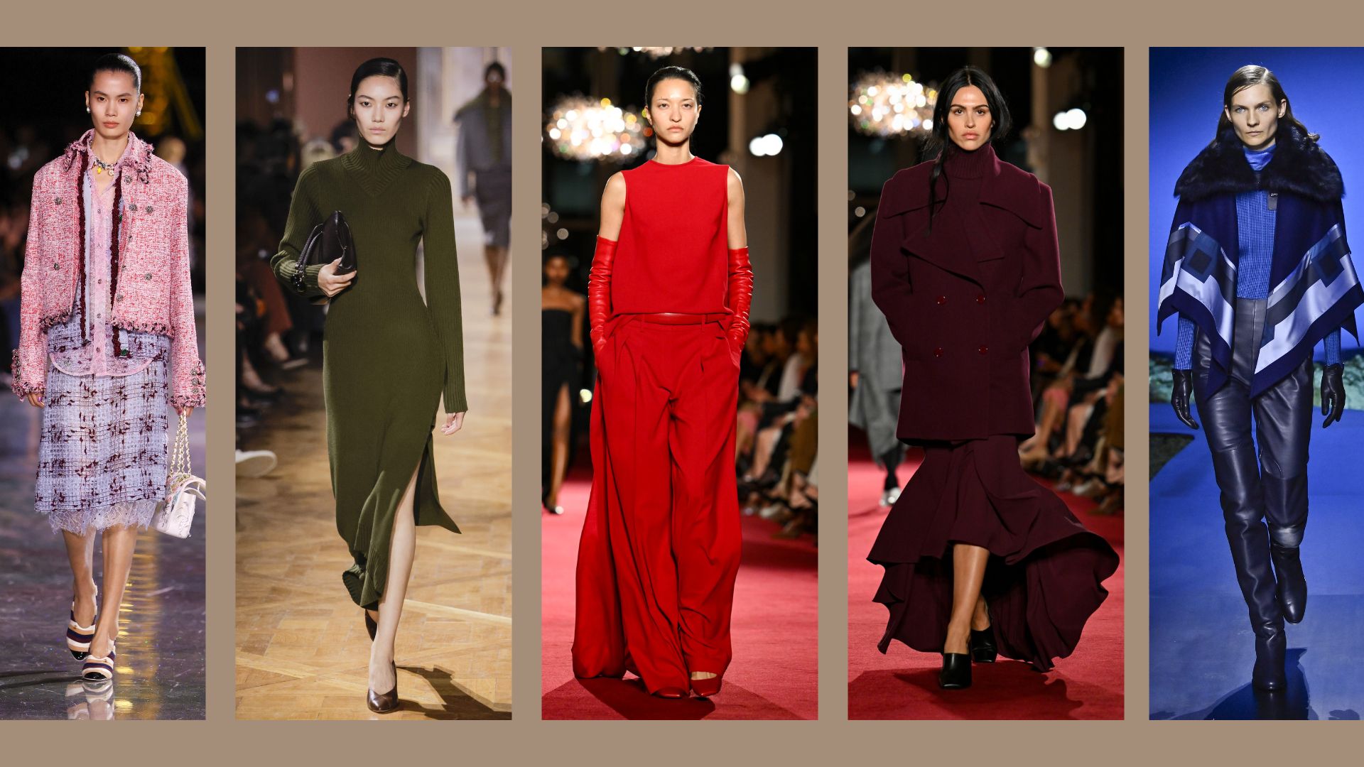 Chanel, Victoria Beckham, Michael Kors, Hermes models on the runway for autumn 2026