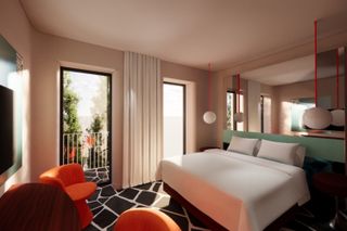 hotel calimala milano room mockup