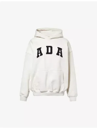 Logo-Embroidered Relaxed-Fit Cotton-Jersey Hoody