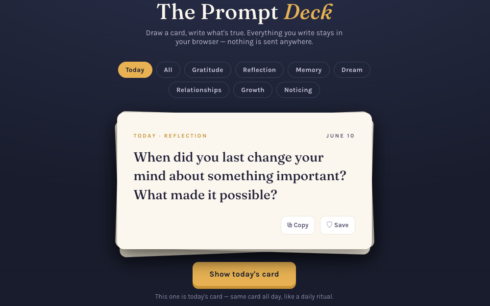 The Prompt Deck