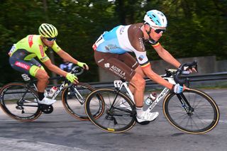 AG2R La Mondiale’s Oliver Naesen pushes the pace on stage 3 of the 2020 Tour de Wallonie