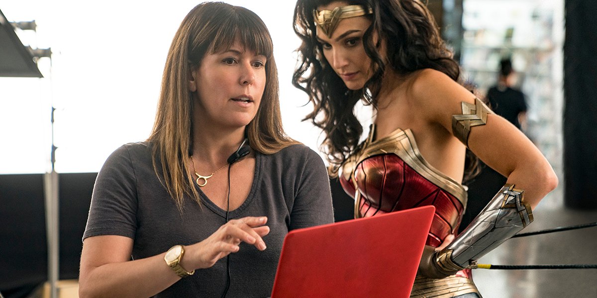 Patty Jenkins and Gal Gadot on the Wonder Woman 1984 set