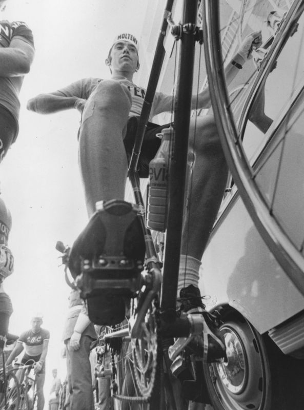 Eddy Merckx ready to rumble before an alpine stage of the 1972 Tour