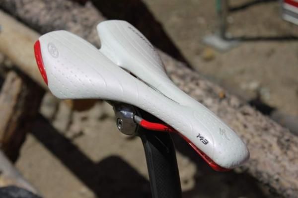 Wells rides Specialized's Phenom SL 143 saddle.