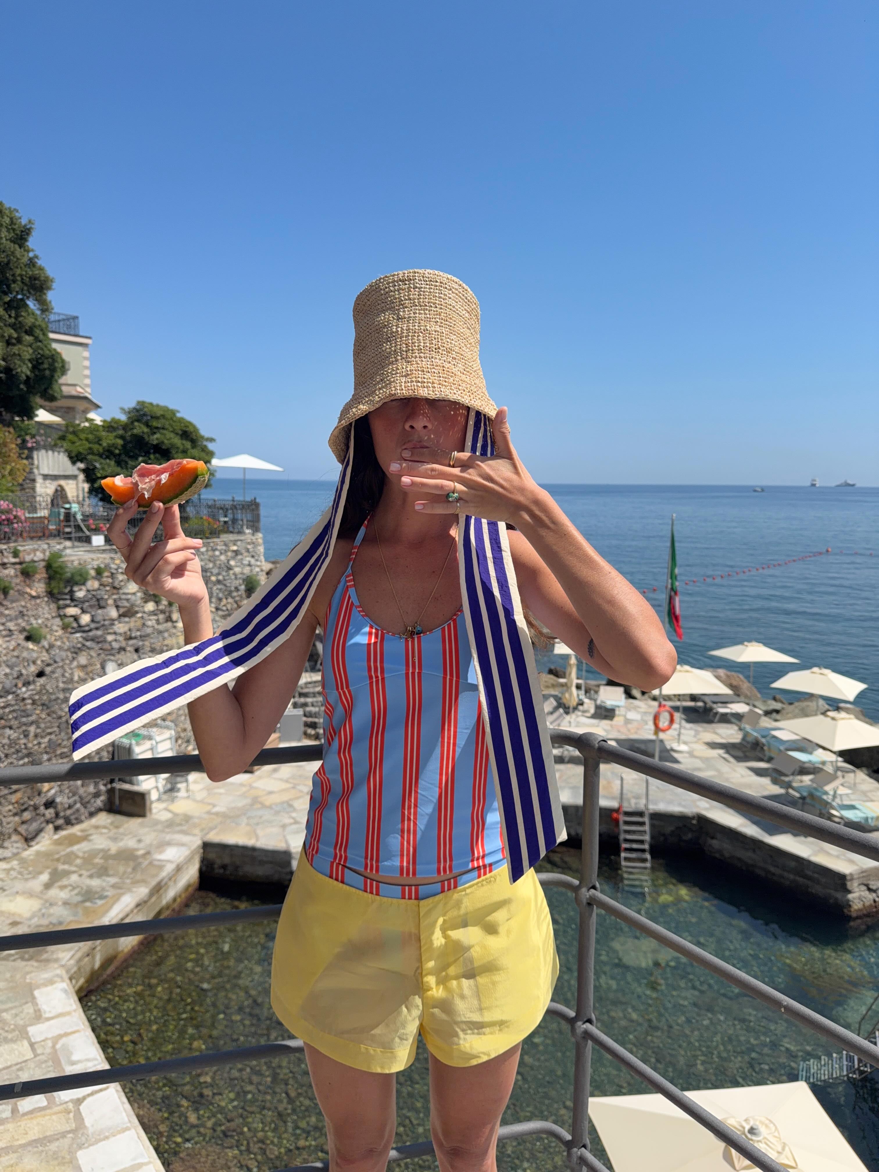 An image of a woman wearing cool fourth of july outfit idea summer 2026