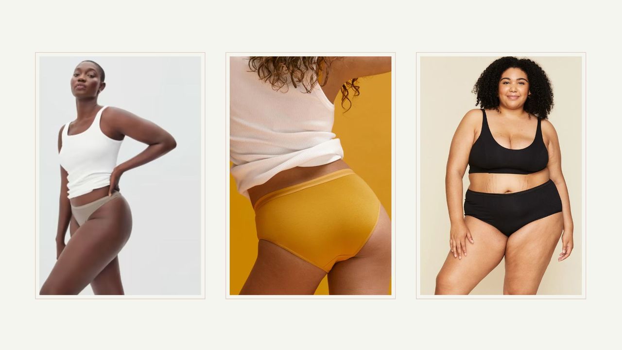 three women in some of the best cotton underwear for women