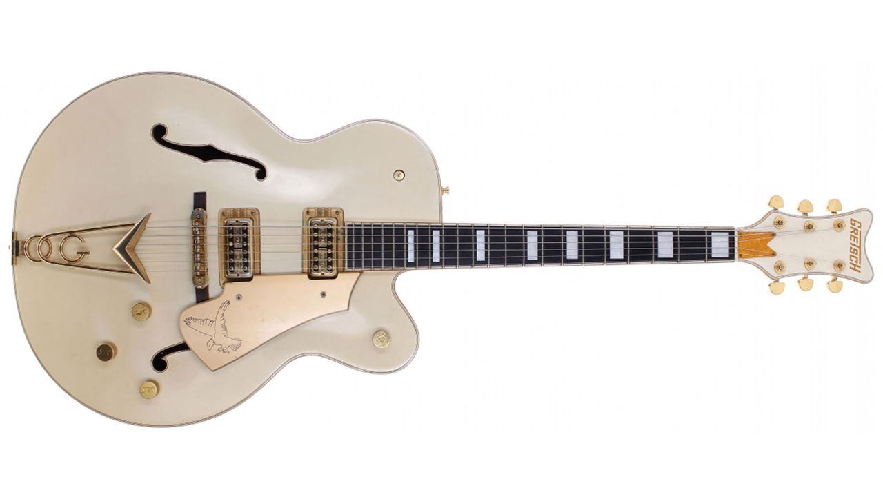 The 1990 Gretsch White Falcon formerly owned by Pat Smear