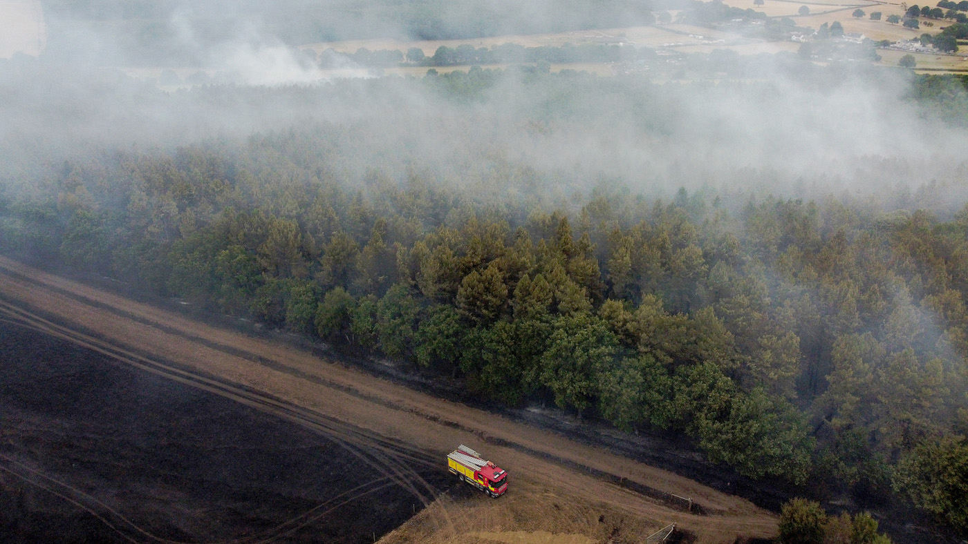Heatwave fires: Blidworth Farm Fire Declared Major Incident By Nottinghamshire Fire Service