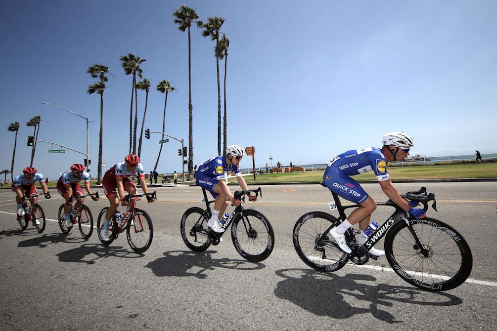 Blue skies greeted the Tour of California on stage 1 in Long Beach