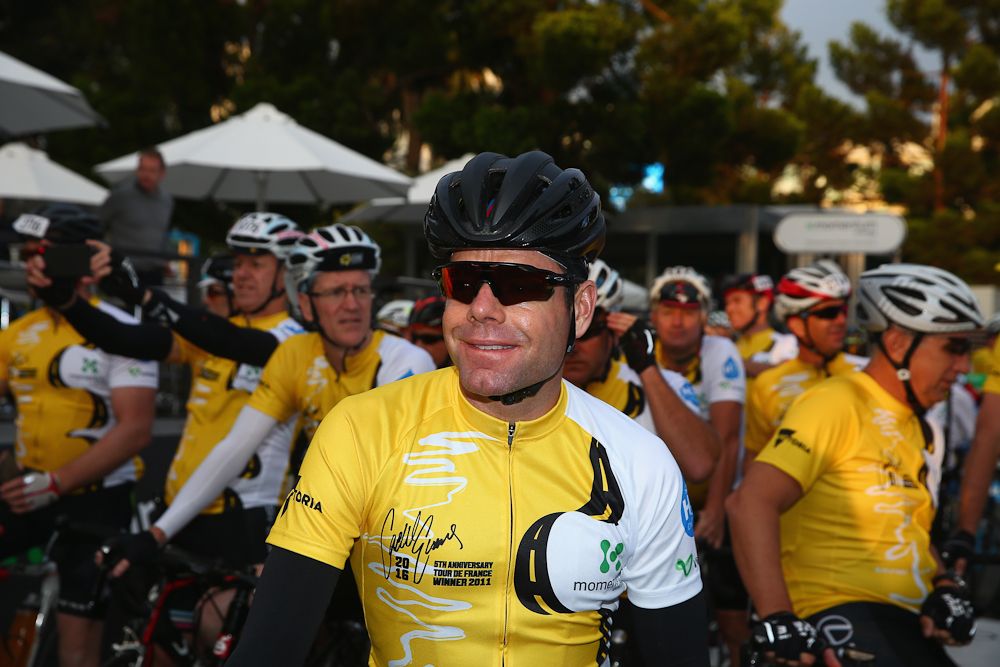 Cadel Evans looks on during the 2016 Cadel Evans Great Ocean Road Race People's Ride on January 30, 2016 in Geelong, Australia.