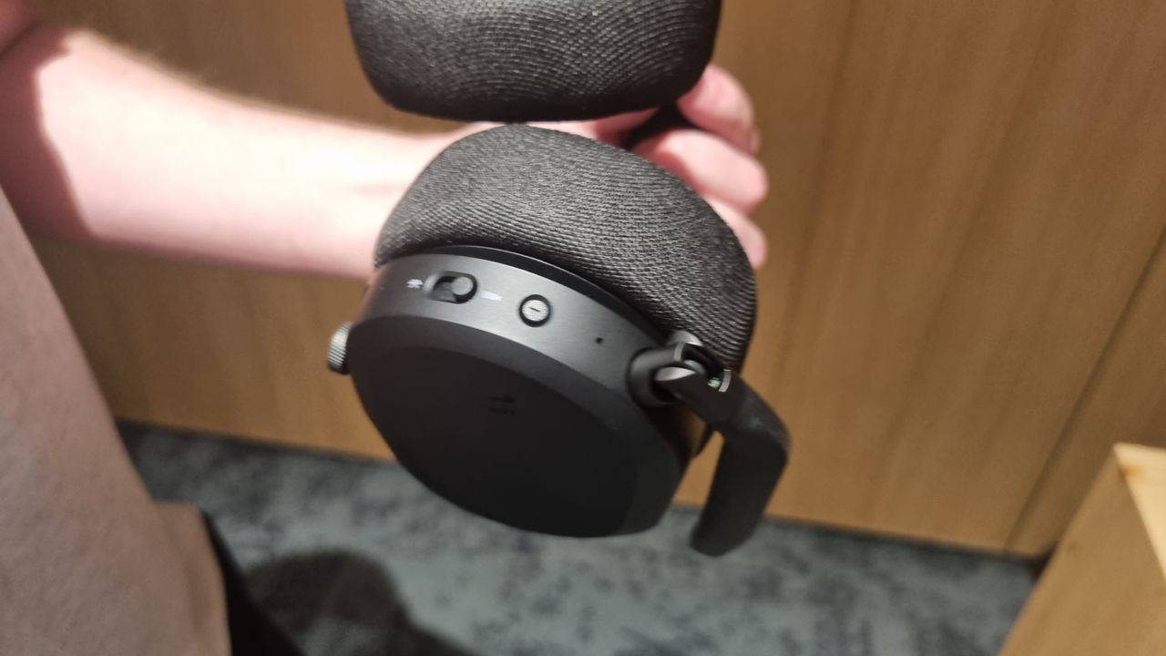 The bottom of the Fractal Design gaming headset