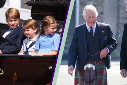 The Cambridge children and Prince Charles