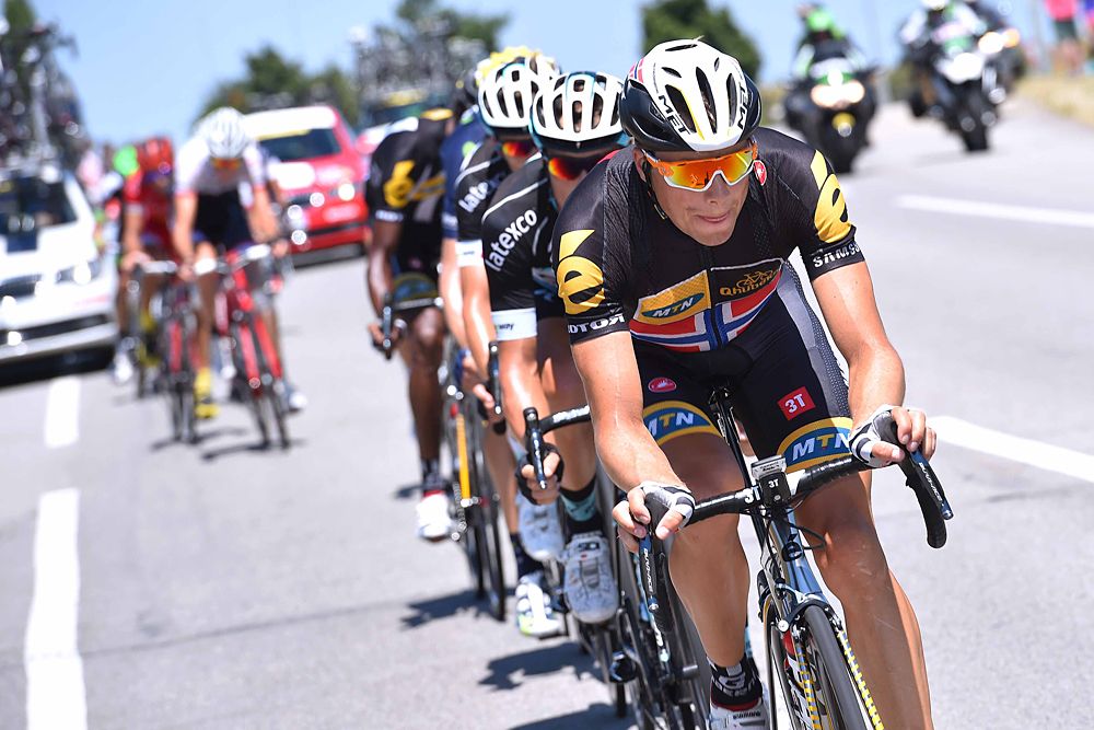 Edvald Bboasson Hagen (MTN-Qhubeka) in the break