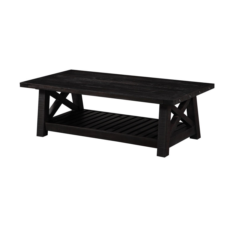 Laurel Foundry Modern Farmhouse&amp;reg; Kilby Solid Wood 4 Legs Coffee Table With Storage &amp;amp; Reviews | Wayfair