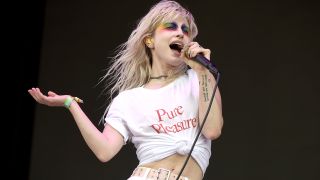 Paramore's Hayley Williams performing
