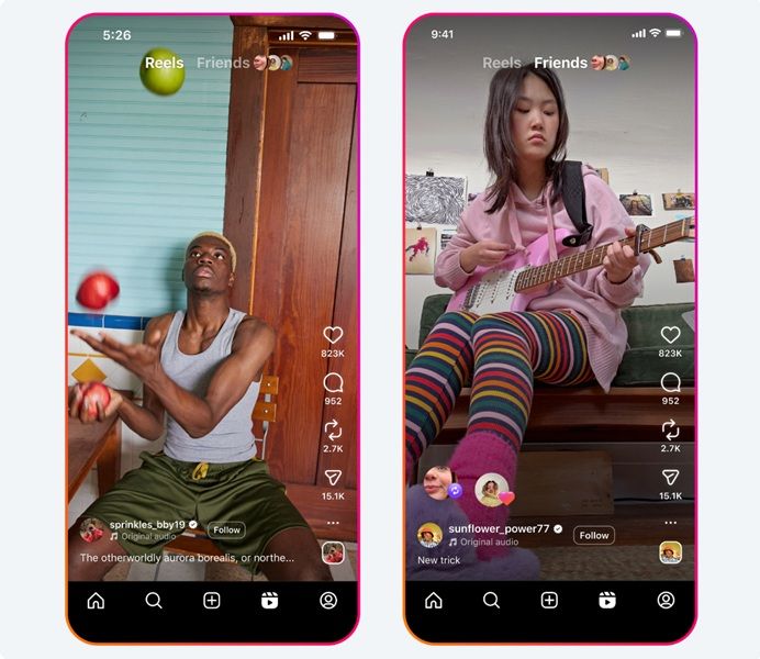 Instagram Reels picks up a new "Friends" tab, letting users see what their friends and family are interacting with on the app.