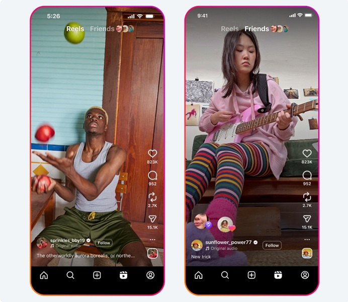 Instagram Reels picks up a new "Friends" tab, letting users see what their friends and family are interacting with on the app.