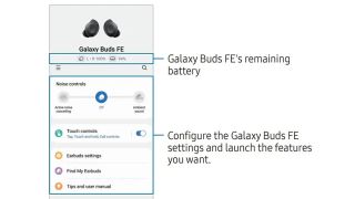 Samsung Galaxy Buds FE manual page