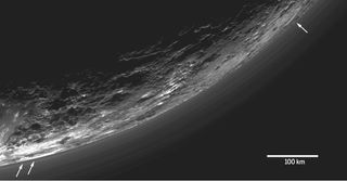 View of Pluto's Atmosphere