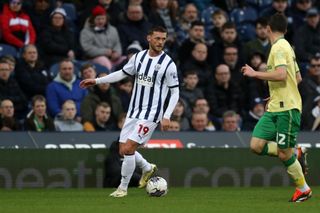 John Swift of West Bromwich Albion during the Sky Bet Championship match between West Bromwich Albion and Bristol City at The Hawthorns on March 16, 2024 in West Bromwich, United Kingdom. (Photo by Adam Fradgley/West Bromwich Albion FC via Getty Images)