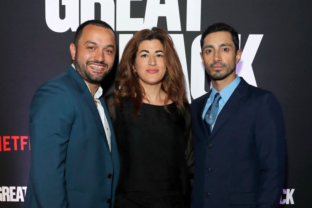 Karim Amer, Jehane Noujaim and Riz Ahmed attend The Great Hack special screening and reception