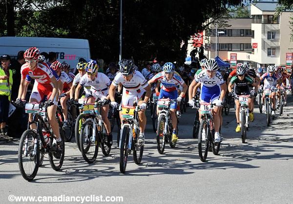 Start of the women's race