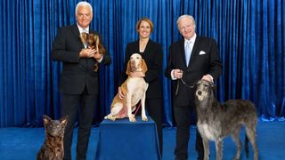 National Dog Show 2022 hosts John O'Hurley, Mary Carillo and David Frei