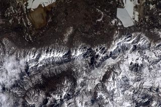 White Mountains of Utah from Space