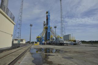 Soyuz Transfered to Launch Zone