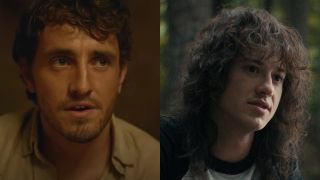 Paul Mescal as he appears in Foe, and Joseph Quinn as he appears on Stranger Things